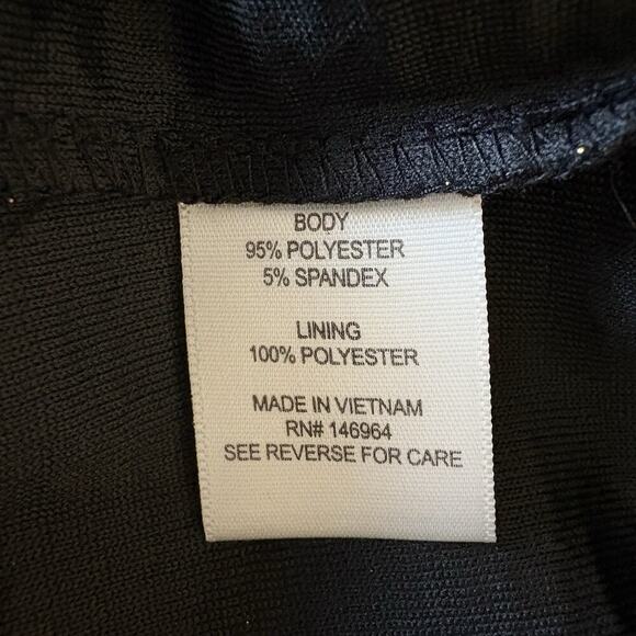 Signature by Robbie Bee Gold Metallic Sarong Wrap Dress Womens Size 2X (L) - Picture 7 of 8